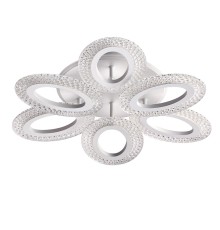 8018/60CL LEDIO LN25 белый/прозрачный металл/акрилл Потолочный светильник c подсв. осн. LED 60W 220V 3000-6000K CLARE