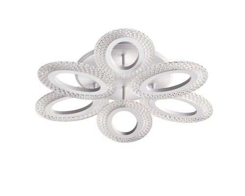 8018/60CL LEDIO LN25 белый/прозрачный металл/акрилл Потолочный светильник c подсв. осн. LED 60W 220V 3000-6000K CLARE