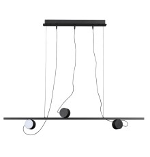 6600/21L HIGHTECH ODL23 229 черный/металл Подвесной светильник IP20 LED 21W 1590Лм плафоны на магните 3000K NERA