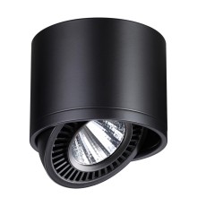 358814 OVER NT21 151 черный Светильник накладной светодиодный IP20 LED 18W 1600Лм 4000K 220V GESSO