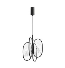 6665/38L L-VISION ODL_EX24 015  Подвесной светильник брашир. черный/металл/акрил IP20 LED 38W 2090Лм 3000K PIUMA