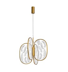 6664/53L L-VISION ODL_EX24 015 Подвесной светильник античн бронза/металл/акрил IP20 LED 54W 3000Лм 3000K PIUMA