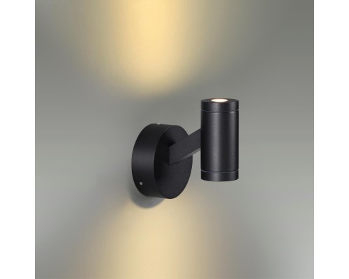 6636/6WL HIGHTECH ODL24 272 черный/металл/акрил Настенный светильник IP54 LED 6W 3000K 220V PRODY