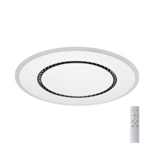 7663/44L MITRA LED SN 60 Светильник пластик/белый LED 44Вт 3000-4000-6000K D600 IP20 пульт ДУ COSMO