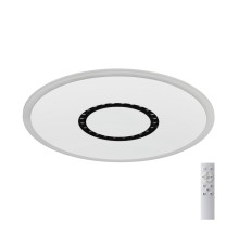 7663/34L MITRA LED SN 60 Светильник пластик/белый LED 34Вт 3000-4000-6000K D475 IP20 пульт ДУ COSMO