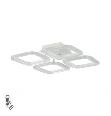 8026/42CL LEDIO LN24 белый/белый, металл/акрил Потолочный светильник с ПДУ LED 42W 3000-6000К 220V KVADRO