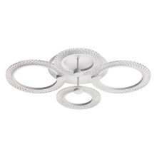 8017/60CL LEDIO LN25 белый/прозрачный металл/акрилл Потолочный светильник c подсв. осн. LED 60W 220V 3000-6000K MOLLY