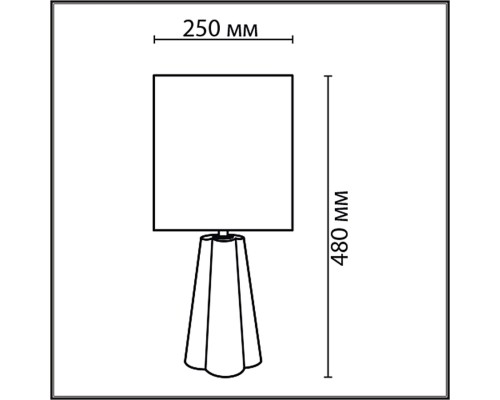 8124/1T COMFI LN25 376 черный, керамика/текстиль Настольная лампа E27 1*60W 220V HINAMI