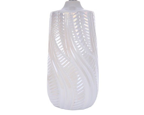 8211/1T CLASSI LN25 белый жемчужный/белый, керамика/текстиль Настольная лампа Е27 1*60W 220V SINNA