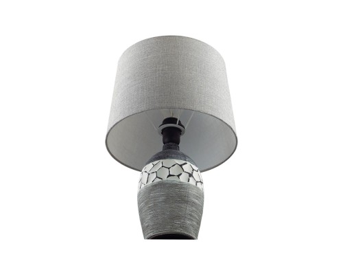 8118/1T COMFI LN25 000 серый, керамика/текстиль Настольная лампа E27 1*60W 220V AVALONA