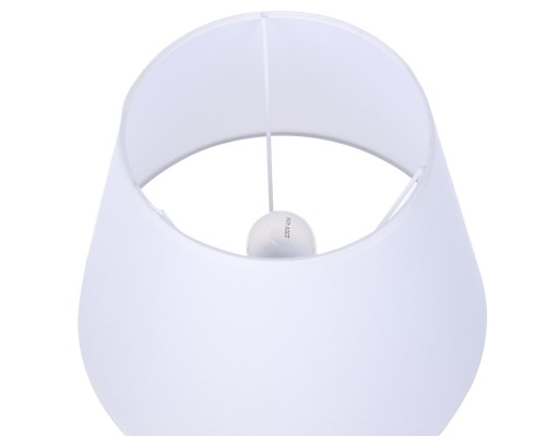 8211/1T CLASSI LN25 белый жемчужный/белый, керамика/текстиль Настольная лампа Е27 1*60W 220V SINNA