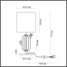 5425/1TA MODERN ODL_EX25 147 золотой/зеленый/белый/металл/керамика/ткань Настольная лампа E27 1*40W CACTUS