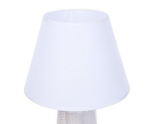 8211/1T CLASSI LN25 белый жемчужный/белый, керамика/текстиль Настольная лампа Е27 1*60W 220V SINNA