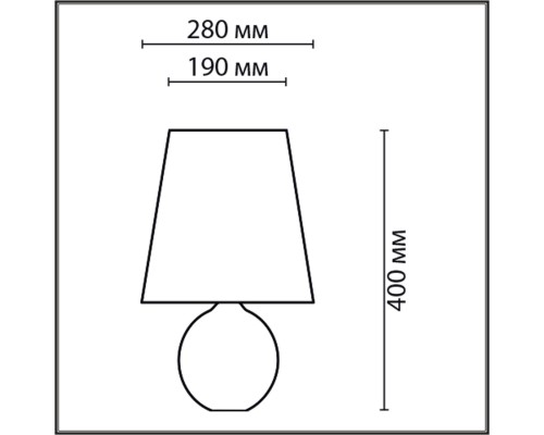 8119/1T COMFI LN25 000 серый, керамика/текстиль Настольная лампа E27 1*60W 220V AVALONA