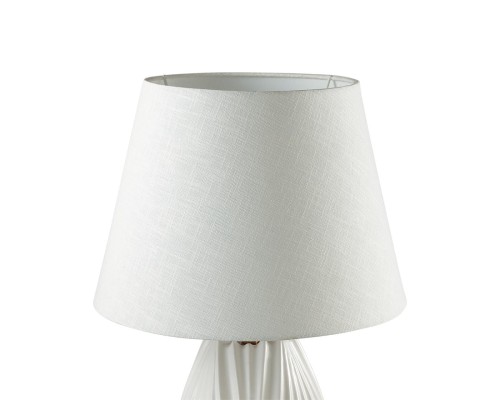 8121/1T COMFI LN25 375 белый, керамика/текстиль Настольная лампа E27 1*60W 220V SONA