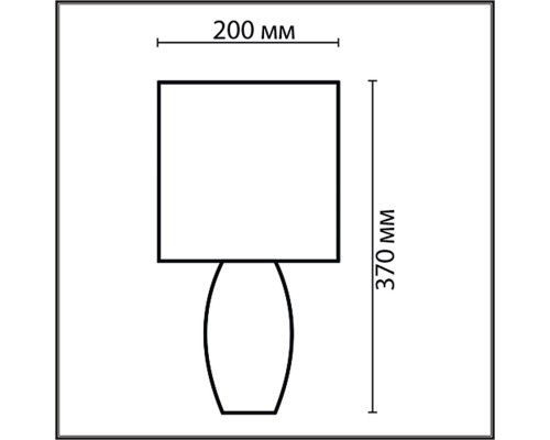 8123/1T COMFI LN25 000 синий, керамика/текстиль Настольная лампа E27 1*60W 220V LAPUNA