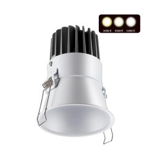 358910 SPOT NT22 белый Встраиваемый светодиодный светильник с переключателем цветовой температуры IP20 LED 3000К\4000К\6000К 18W 220V LANG
