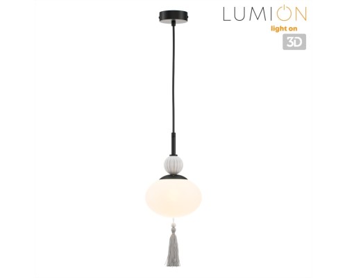 8273/1A NEOCLASSI черный/серый/белый, металл/керамика/стекло Подвес Е14 1*40W 220V GLORIYA