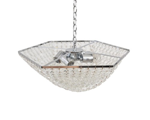 8377/5 NEOCLASSI LN хром/прозрачный, металл/хрусталь Люстра подвесная E27 5*60W 220V AMALIA