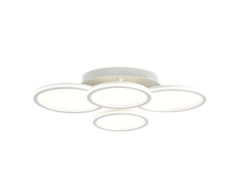 8380/95CL LEDIO LN белый, металл/акрил Умная люстра потолочная с ПДУ и голосовым управлением LED 95W 3000-6500К 220V ALIS SMART