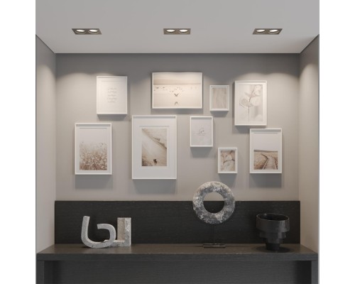 371008 WIR NT25 000 черный Светильник встраиваемый IP20 GX53 12W 220-240V GEMINI