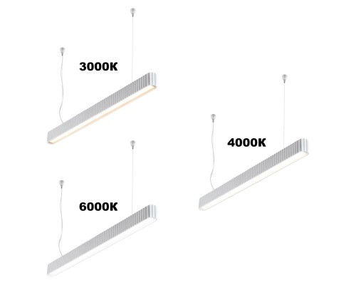 359404 OVER NT24 542 белый Светильник подвесной с переключателем цв.температуры, длина провода 2м IP20 LED 28W 220V 3000/4000/6000K YESO
