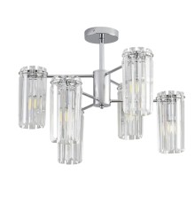8348/6C CLASSI хром/прозрачный, металл/хрусталь Люстра подвесная E14 6*40W 220V FAVLA