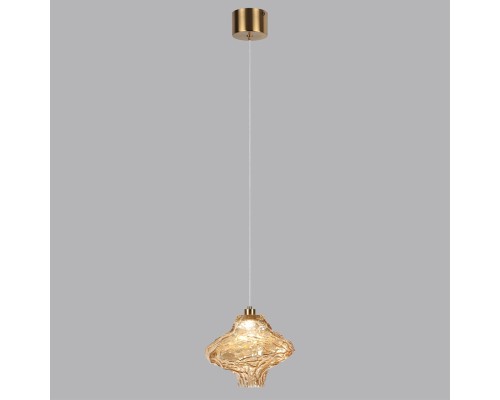 5108/3L L-VISION  ODL26 антич.бронза/янтарный металл/стекло Подвес LED x 3W 4000K ORDI