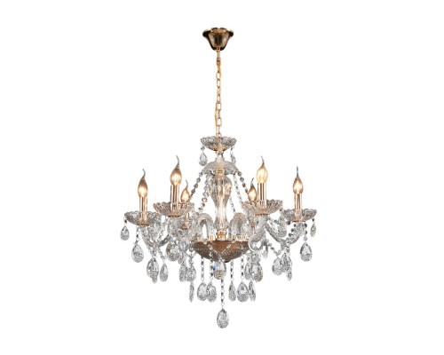 8376/6 CLASSI LN золото/прозрачный, металл/хрусталь Люстра подвесная E14 6*40W 220V ALISSA