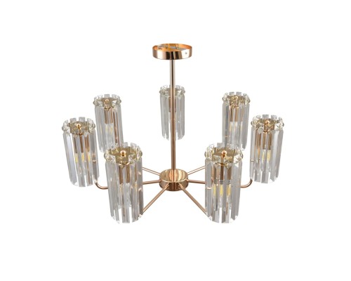8347/7 CLASSI золото/прозрачный, металл/хрусталь Люстра потолочная E14 7*40W 220V FAVLA