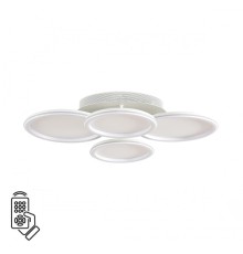 8380/95CL LEDIO LN белый, металл/акрил Умная люстра потолочная с ПДУ и голосовым управлением LED 95W 3000-6500К 220V ALIS SMART