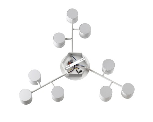 8235/9C COMFI LN25 200 белый металл Люстра потолочная LED GX53 9*10W 220V GARETA