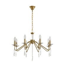 8319/8 CLASSI шампань/прозрачный, металл/хрусталь Люстра E14 8*40W 220V SEVERINA