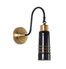 8361/1W MODERNI золото/черный металл/керамика Бра E27 60W 220V LILO