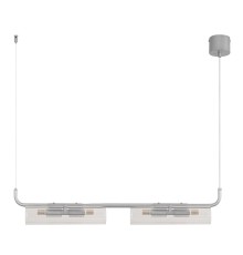 8258/4 SUSPENTIONI LN26 серебро/прозрачный, металл/стекло Подвес G9 4*20W 220V TORONTO