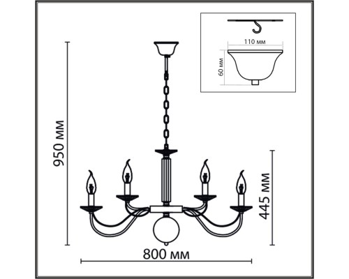 8033/16 CLASSI LN25 медь, металл/стекло Люстра подвесная Е14 16*40W 220V INCANTO