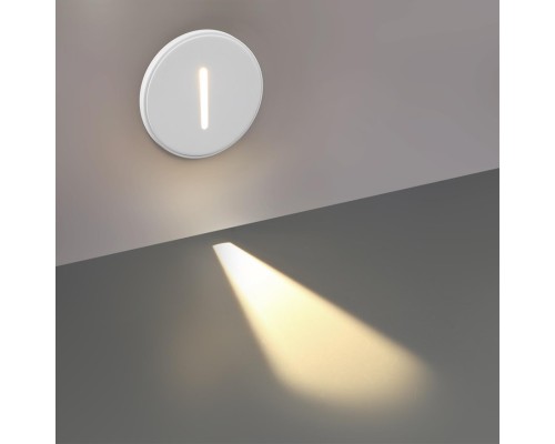 7081/3WL HIGHTECH ODL25 397 Подсветка лестницы круглая металл/гипс IP20 LED 3W 3000K 220V GIPS