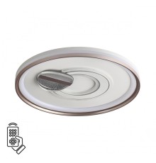 7787/85L PIKO LED SN Светильник металл/белый/бронза LED 85Вт 3000-6500K D495 IP20 пульт ДУ GEMINI