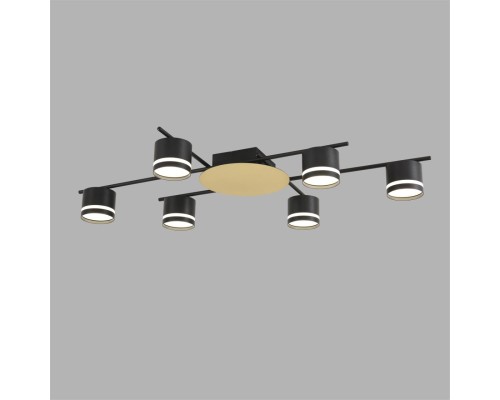 8304/6C COMFI золотой/черный, металл/акрил Светильник настенный  GX53 LED 6*7W 220V BENUA