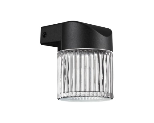 359291 STREET NT24 000 черный Светильник ландшафтный настенный IP65 LED 7W 4000K 175-265V ESTIMA