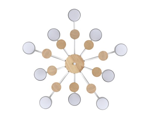 8196/10C COMFI LN25 белый, металл/дерево/пластик Потолочный светильник LED GX53 10*9W 220V RONDO