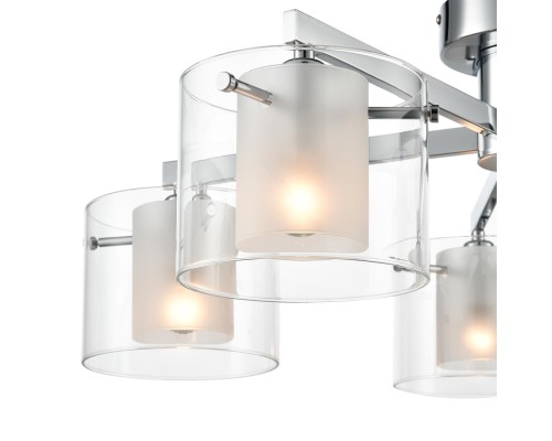 8261/5C MODERNI LN26 металл/стекло, хром/прозрачный Люстра потолочная E14 5*40W 220V VERDI