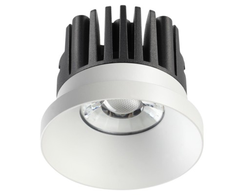 357585 SPOT NT18 287 белый Встраиваемый светильник IP44 LED 3000K 10W 100-265V METIS