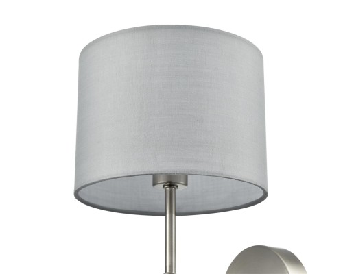 8262/1W CLASSI LN26 металл/текстиль, никель/серый Бра E14 1*40W 220V LATTI