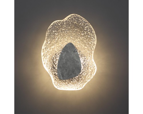 5461/12WLB L-VISION ODL_EX26 черный/прозрачный/серый/металл/стекло/мрамор Настенный светильник LED x 12W 3000K CORALLA