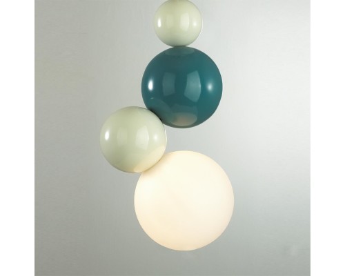 8008/1A MODERNI LN24 белый, голубой/белый металл/пластик Подвес G9 5W 220V BALLONS