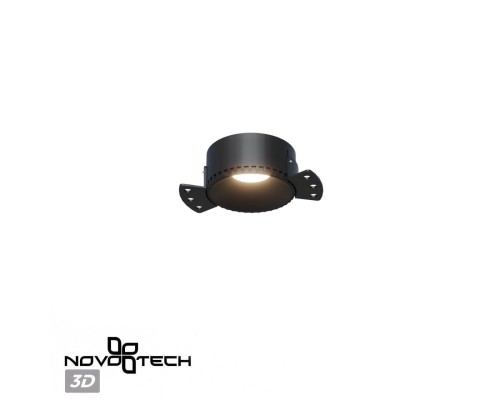 370996 WIR NT25 000 черный Светильник встраиваемый для ГКЛ потолка IP20 GU10 50W 220V NIMBUS