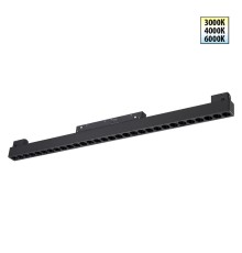 359625 SHINO NT25 000 черный Трековый светильник для низков. шинопровода с переключ. цв. темпер. IP20 LED 3000К\4000К\6000К 30W 48V FLUM