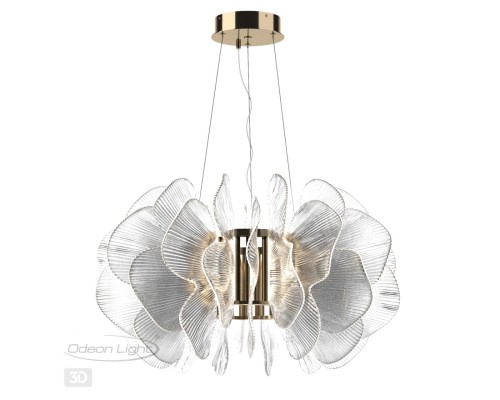 5089/115L L-VISION ODL25 559 под латунь/прозрачный/акрил Люстра LED 115W 3500K 7789Лм SIAMA