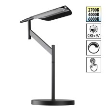359541 LEDO NT25 000 черный Лампа настольная диммир. со сменой цвет. темпер. (управление- сенсор) IP20 LED 14W 100-240V 2700К\4000К\6000К ALA